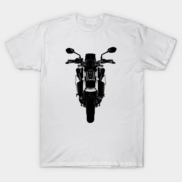 GSX S1000 Front View Sketch Art T-Shirt by KAM Std